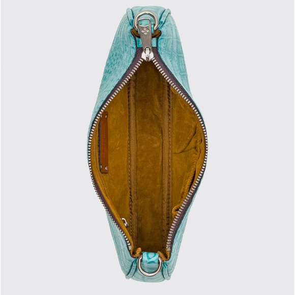 Riley Baguette Crossbody Vintage Distressed Croc Leather - Picture 5 of 12